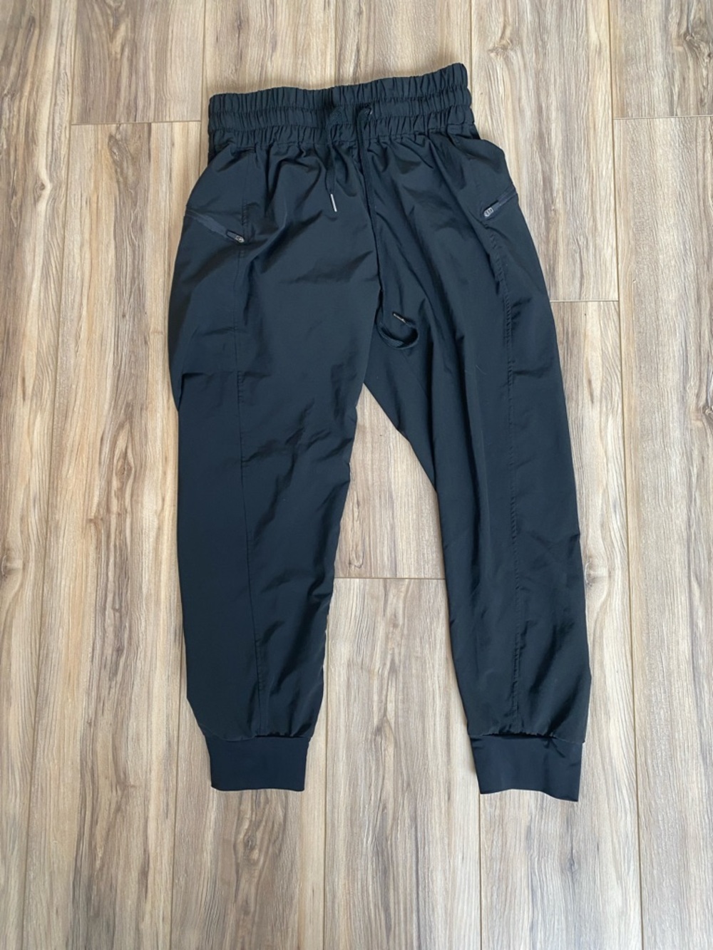Womans Black Jogger Pants - Lightweight Athletic Fit